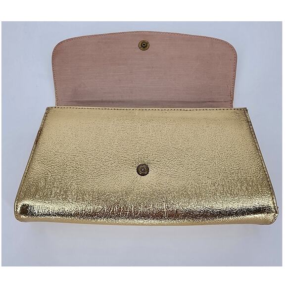 Vintage Gold Metallic Clutch Purse - Picture 3 of 14